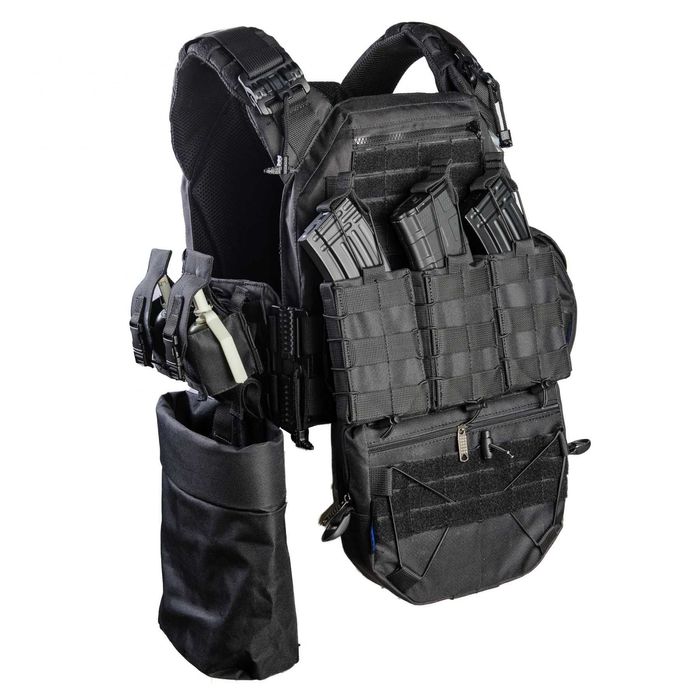 Плитоноска Warmor Gen.3 Max чорна в максимальній комплектації