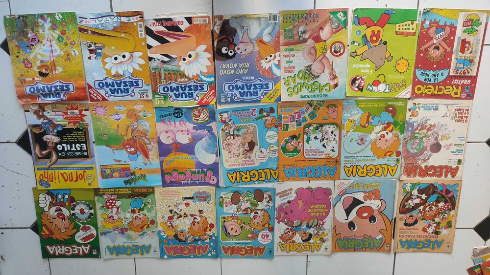 Lote 120 Revistas infantis diversas antigas