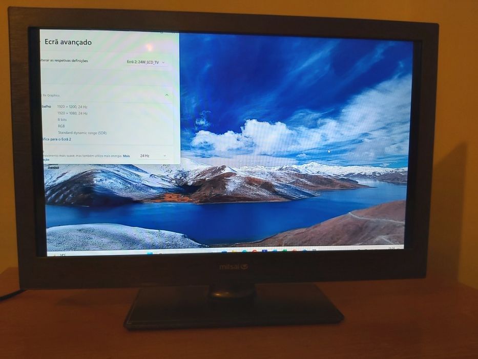 Ecrã TV Mitsai LCD com hdmi usb vga