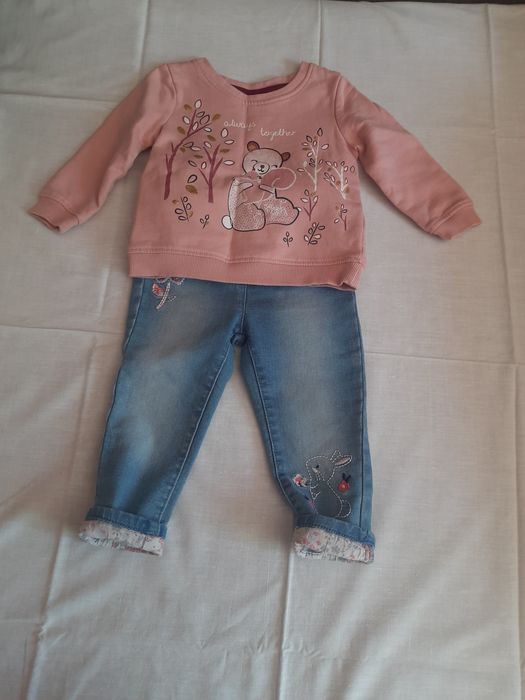 Кофтинка і джинси на дівчинку 80