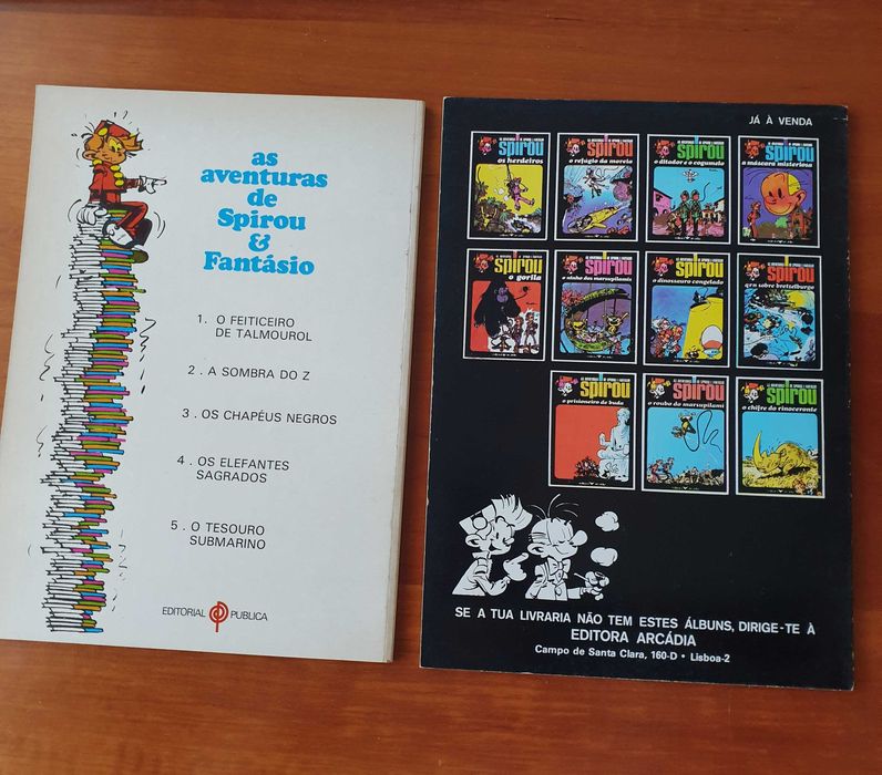 Álbuns BD As Aventuras de Spirou e Fantásio (portes incluídos)