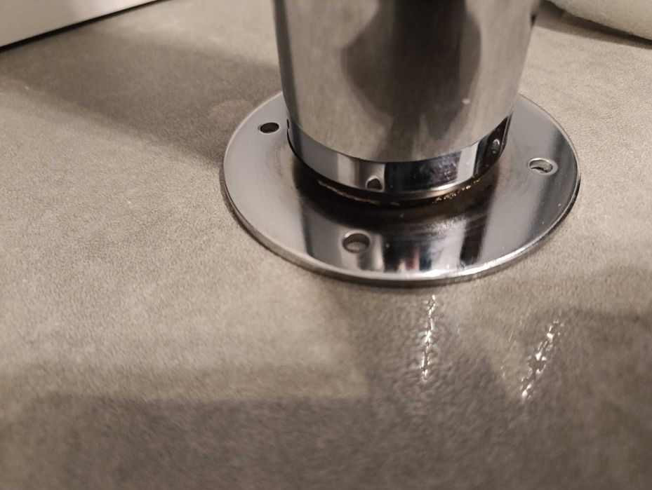 Bardzo solidne nogi do stołu – stal chromowana | 2 szt