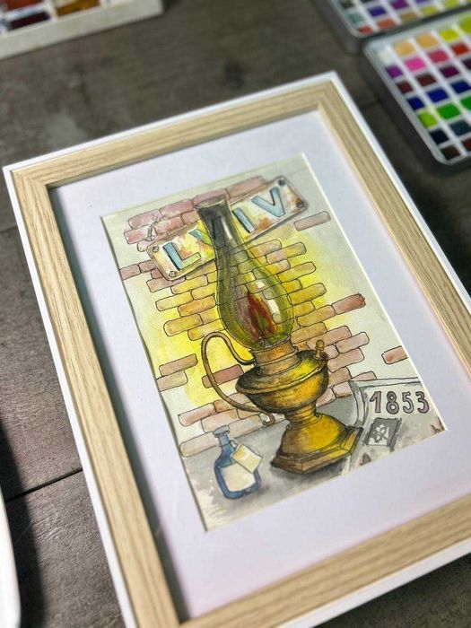 Sprzedam obraz „Lampa” — akwarela