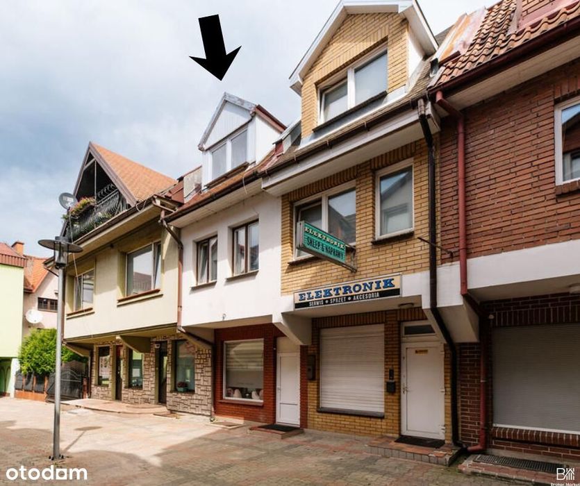 Mieszkanie 65 m² + lokal usługowy 20 m² parter, centrum