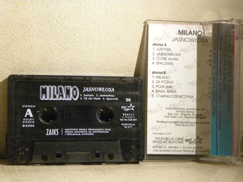 kaseta magnetofonowa Milano Jasnowłosa
