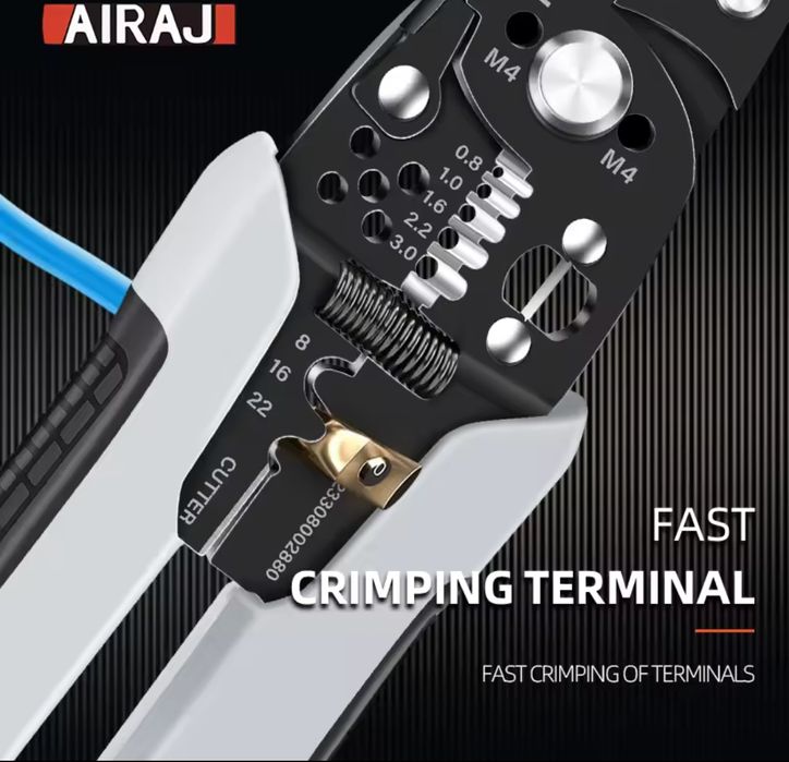 Многофункциональные, клещи,инструмент для зачистки и обжима проводов