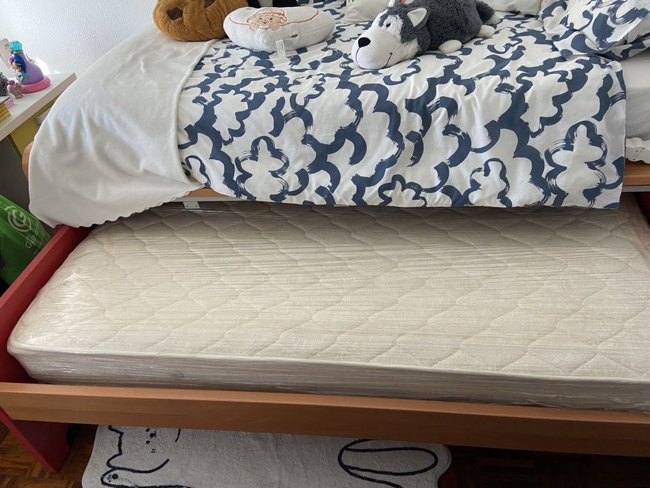 Cama individual dupla + 2 gavetas