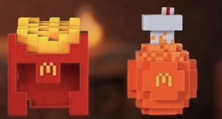 Игрушки Minecraft McDonalds, Майнкрафт Макдональдс