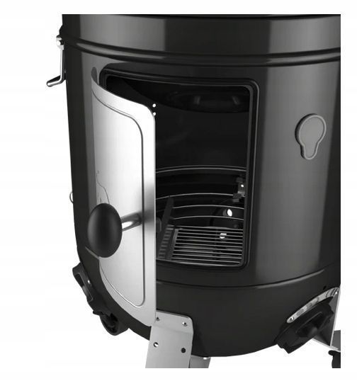 Grill Węglowy i Wędzarka Fornetto Razzo Pro Black 2w1