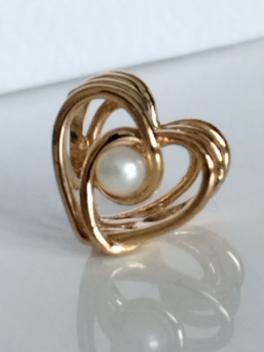 Pandora złoty 14k charms złoto 585 serce