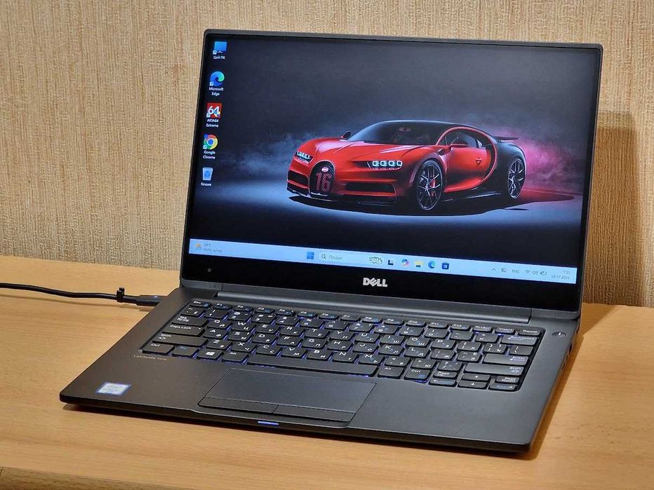 Сенсорний сучасний ноутбук Dell Latitude 7370 Intel Core m7-6Y75 RAM 8Gb SSD 128Gb IPS (3200x1800) 4K Touch Батарея 12годин (0% зносу) Ідеальний стан