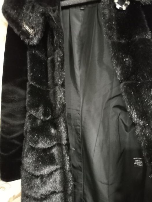Шуба из эко меха (норка+мутон)