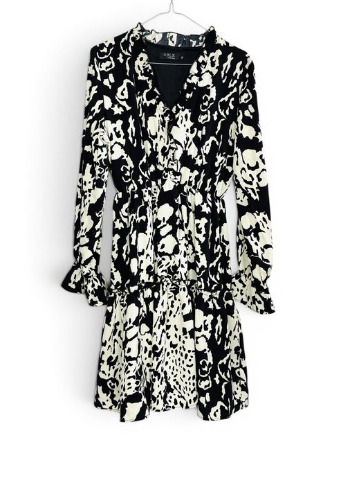 Sukienka Czarna Print M