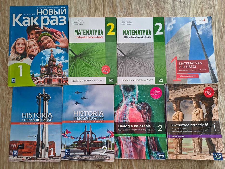 Książki do liceum i technikum klasa 1 i 2