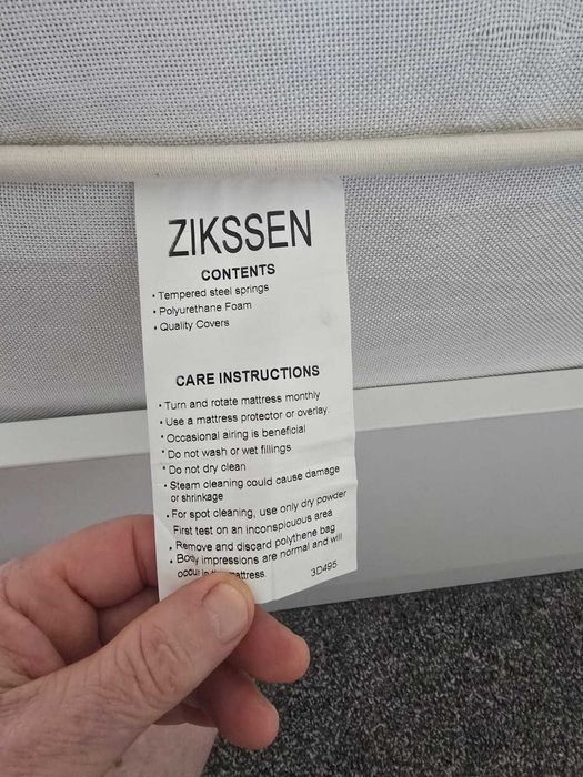 Materac Zikssen 200x160 x 30 stan bdp, miękki