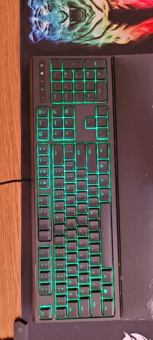 Zestaw Gamingowy Razer Ornata + Myszka Gratis | Zielone LED | OKAZJA