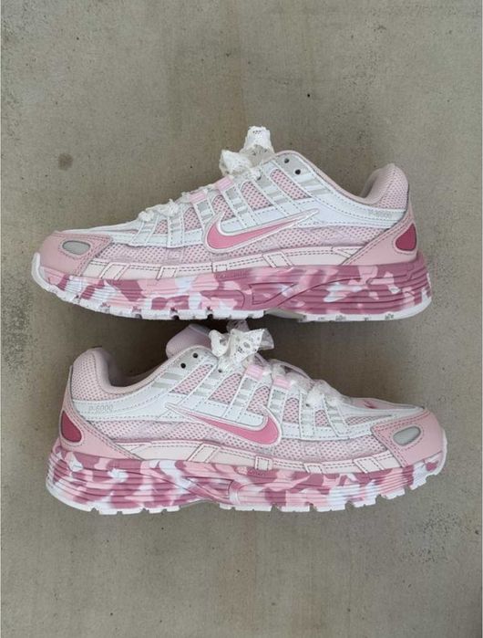 (БЕЗ ПЕРЕДОПЛАТИ) Nike P-6000 White Pink найк п-6000 білі з рожевим