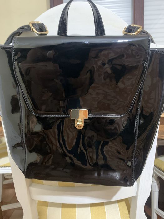 Mochila carteira preta, nova a estrear