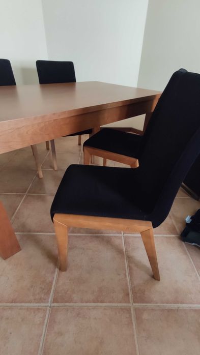 Conjunto sala de jantar - madeira cerejeira