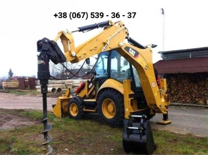 Послуги Оренда гідробура ямобура/Услуги Аренда гидробура JCB 3CX