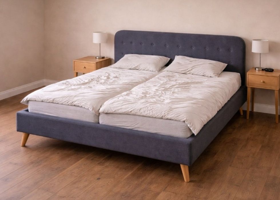 Łóżko 160x200 + stelaże + materace – komplet