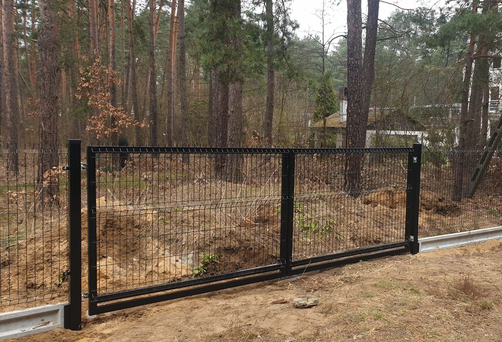 Brama Panelowa 3d. Furtki. Ogrodzenie panelowe