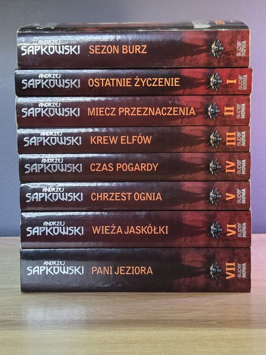 Wiedźmin 1-8 Czerwona Seria Sezon Burz Andrzej Sapkowski