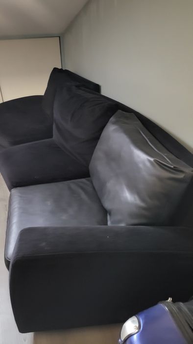 Sofá de sala (preto)  2 módulos
