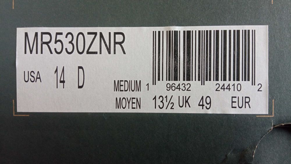 49 New Balance 530 White / Silver / Red MR530ZNR