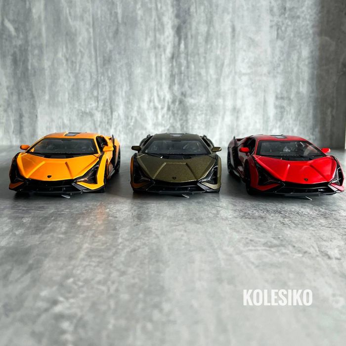 Машинка металева 1:32, інерція, світло, звук