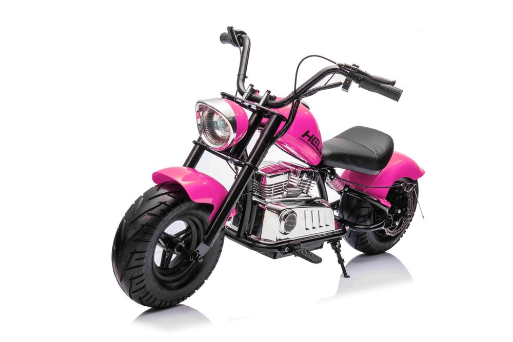 350W 36v POM KOŁA Motor na akumulator Motorek Chopper Warrior Różowy