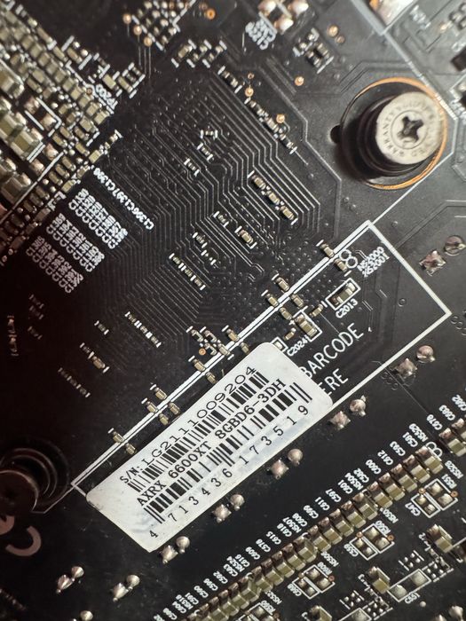 Відеокарта Power color Rx 6600xt 8gb з дефектом!