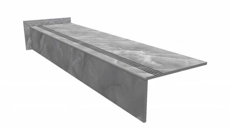 Płytki schodowe marmuropodobne 100x30 POŁYSK - podstopień + cokół