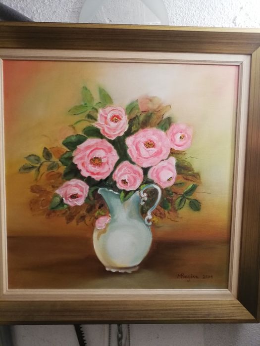 Quadro pintura tela / flores