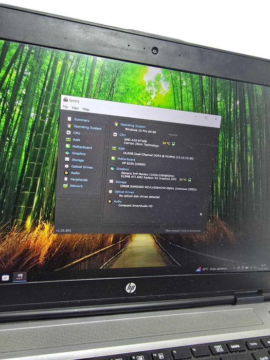 Laptop HP ProBook 655 15,6" AMD A10 16GB/256GB SSD