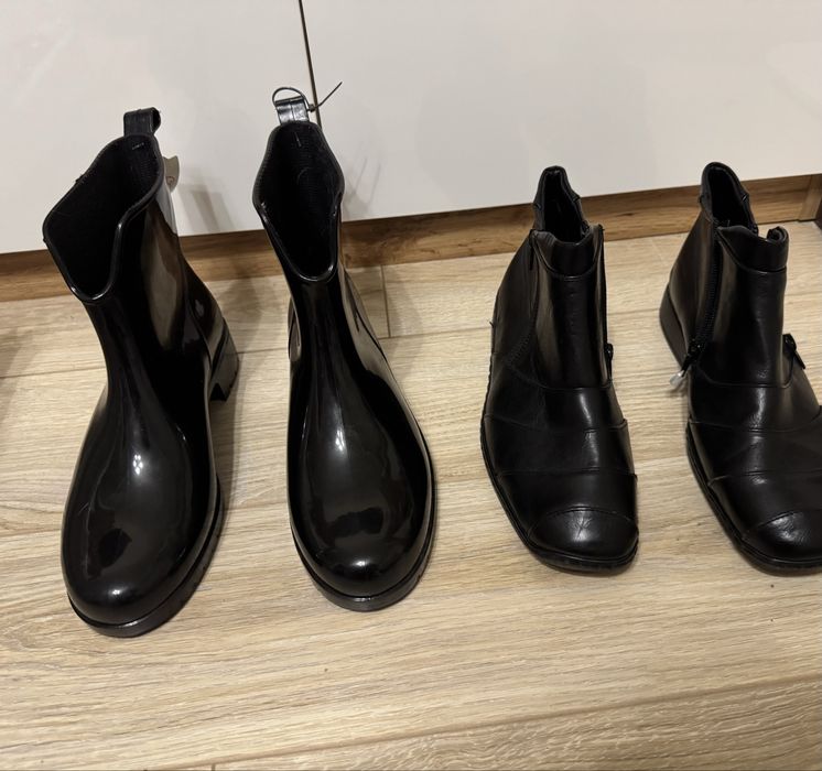 Женские полусапожки резиновые