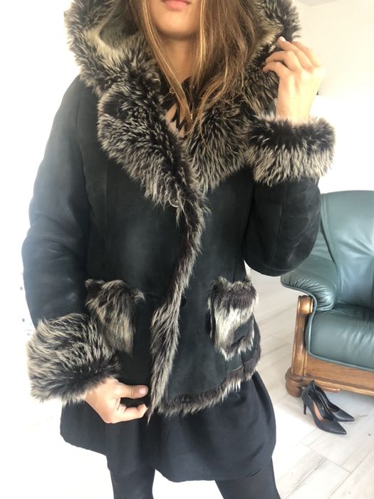 Kożuch naturalny PAULA rozmiar M/L