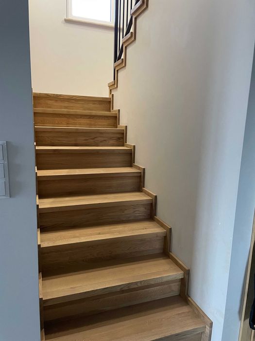 Deski dębowe, suche, trepy, stopnie gotowe