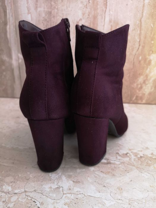 Botki zamszowe bordo r. 37