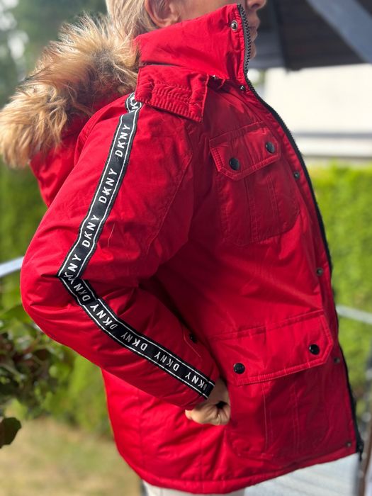 DKNY Donna Karan New York kurtka puchowa parka kaptur 10/12 lat