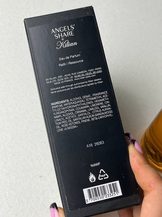 Kilian Angels Share 100ml оригінальний рефіл