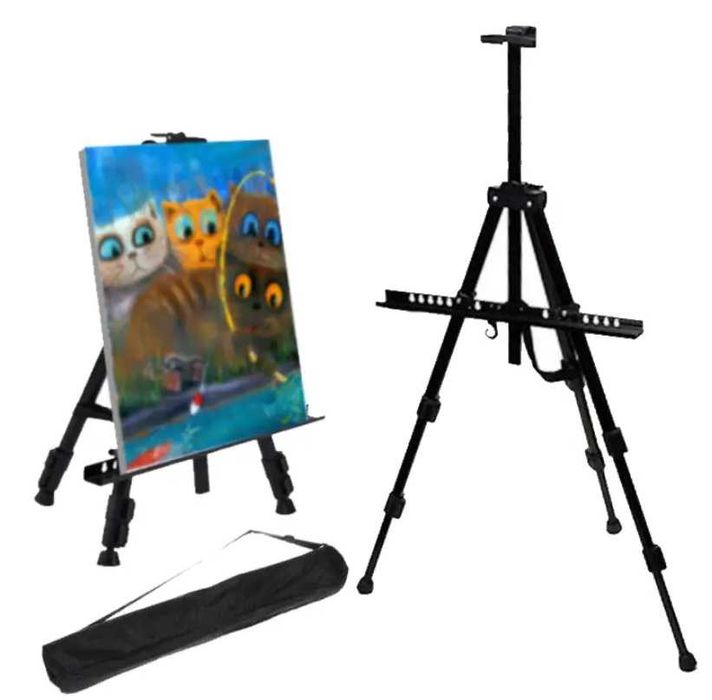 Мольберт для рисования алюминиевый в чехле.
