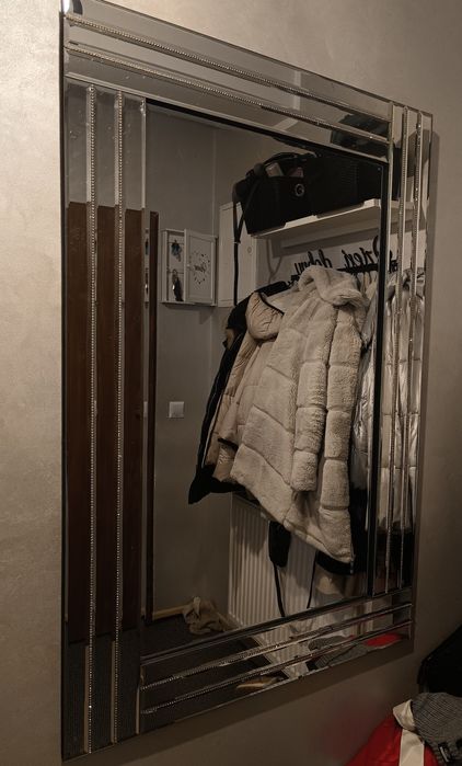 Lustro Glamour srebrne cyrkonie