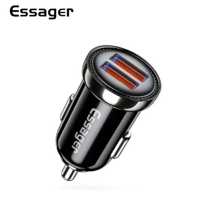 Автомобильный адаптер Turbo ESSAGER для зарядки на USB 12W