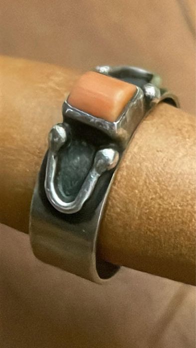 ORNO pierscionek z koralem