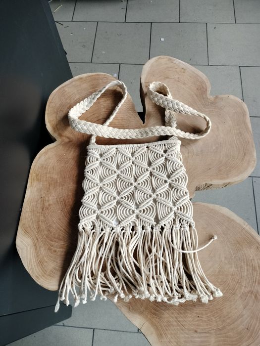 Torebka na ramię makrama