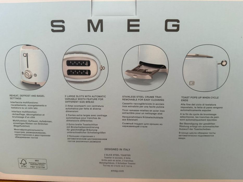 Torradeira Smeg nova