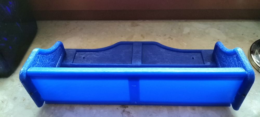 Półka wisząca stojąca tworzywo przyprawy niebieska cobalt kuchnia