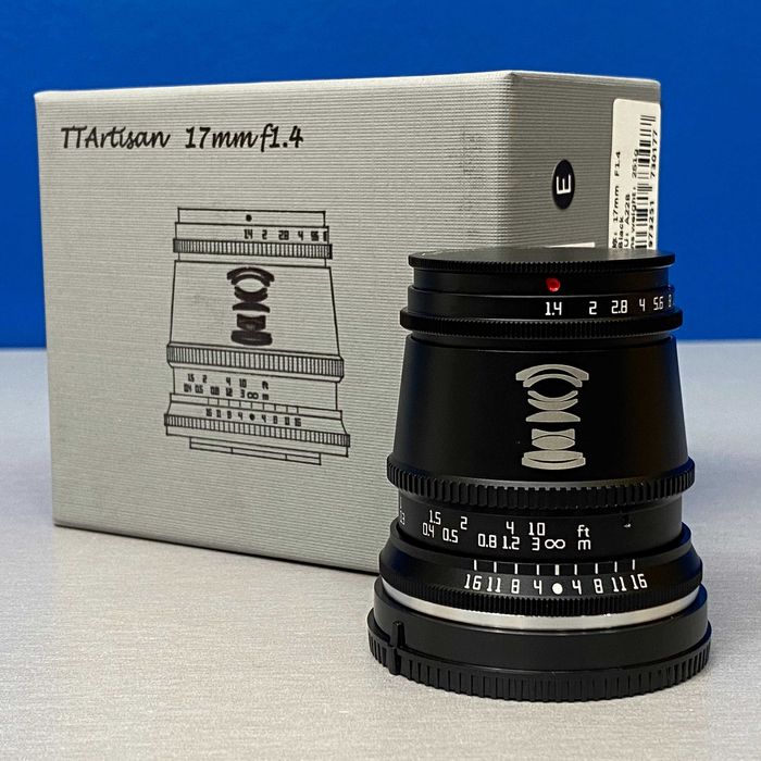 TTArtisan 17mm f/1.4 | Sony E-Mount | NOVA | 3 ANOS DE GARANTIA