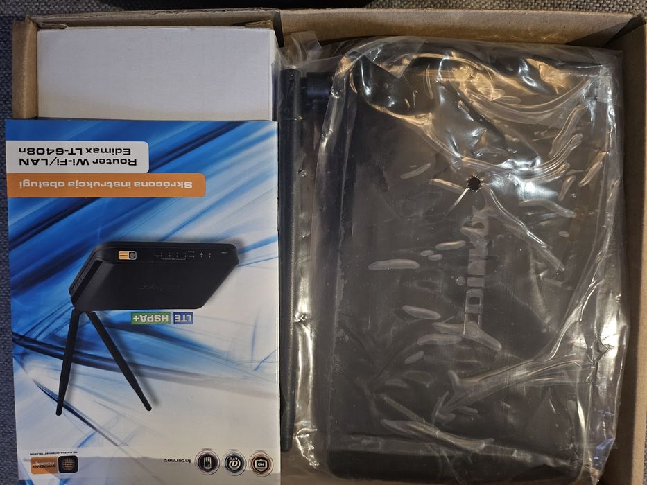Nowy router Wi-Fi/LAN Edimax LT-6408n LTE HSPA+ czarny